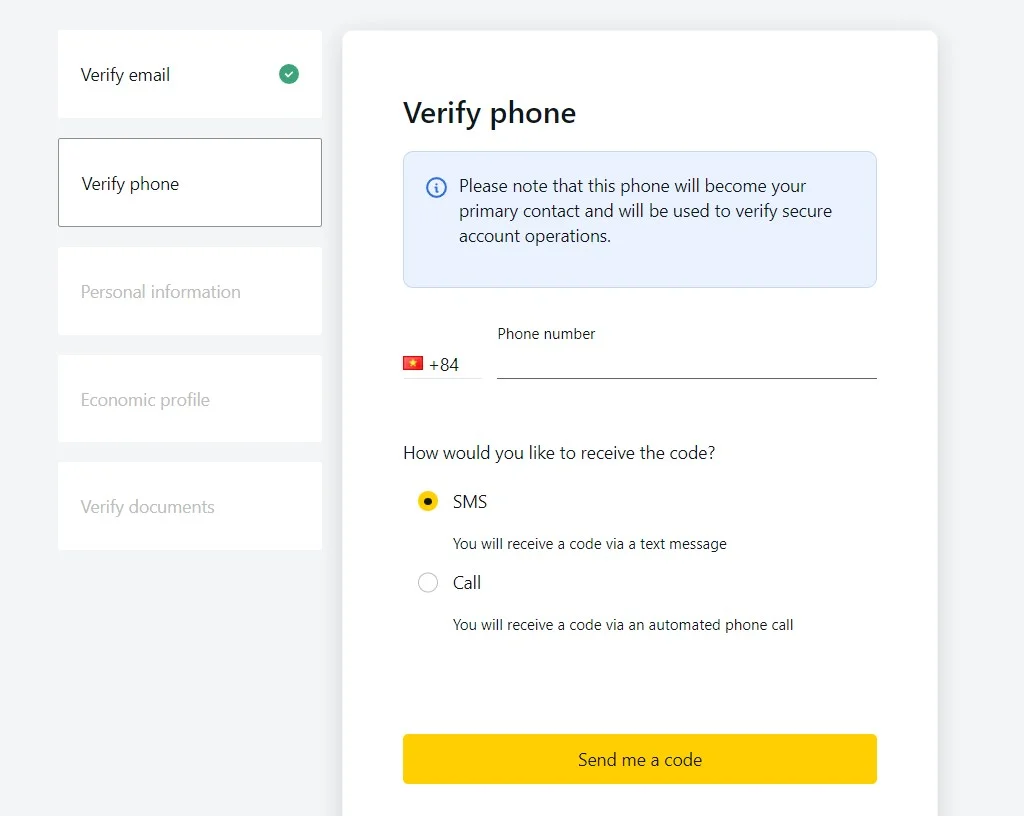 Verification requires your personal information